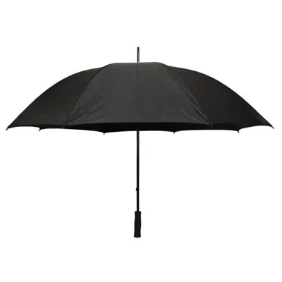5 Ft Golf Umbrella In All BlackStraight And Firm Handle 60 In Dia Free Shipping • $10.99