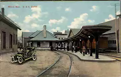 MILFORD MA B&A Railroad Station Depot C1910 Postcard • $5.80