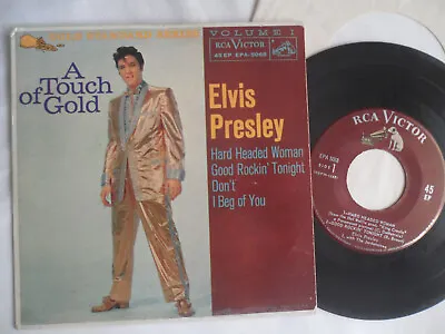 ELVIS Original 1959__Touch Of Gold EP / 45___MAROON LABELS!! • $169.99