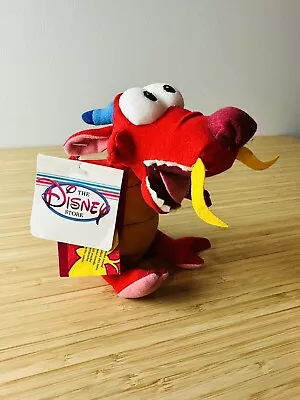 Disney Store Mushu Mulan Mini Bean Bag 8  Plush Vintage **No Sound** NWT • $10