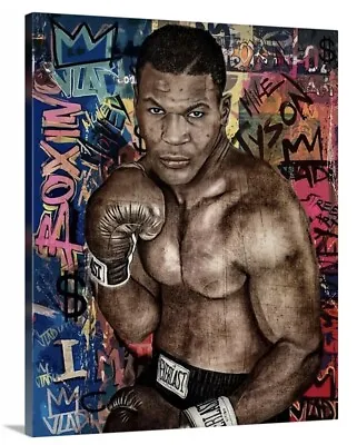 Mike Tyson Canvas 16x20 Print Picture Wall Fine Art Boxing Gym Ring Champ • $39.99