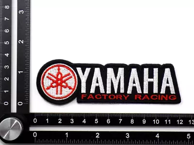 YAMAHA FACTORY RACING EMBROIDERED PATCH IRON/SEW ON ~4-5/8  X 1-1/4  MOTORCYCLES • $7.99