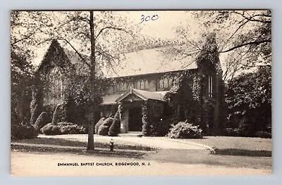 $9.99 • Buy Ridgewood NJ-New Jersey, Emmanuel Baptist Church, Vintage Postcard