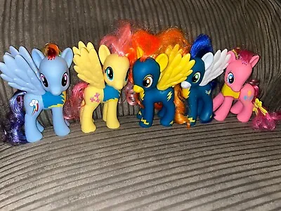 Set Of 5 My Little Pony Wonderbolts Spit Fire Bundle 2010 Hasbro Figures Horses • £22.99