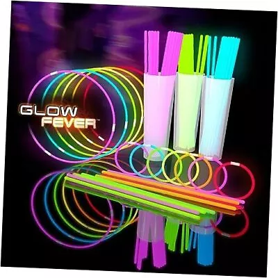 Glow Sticks Bulk 209pcs Party Pack Includes 100 8  Glow Bracelets And 109 Multi • $14.22