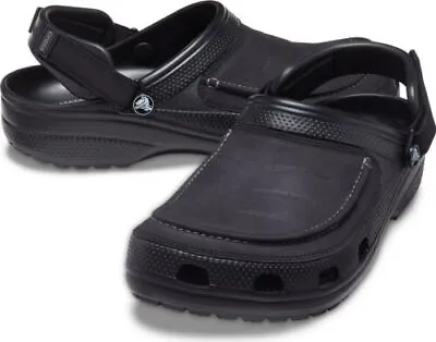 Crocs Yukon Vista II Clogs Mens Size 11- Black 207142-001 (7043)* • $46.95