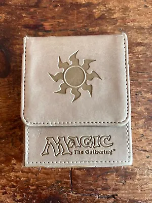 Ultra Pro MTG Magic The Gathering Leather Flip Deck Box Tan Vintage Card Case • $40