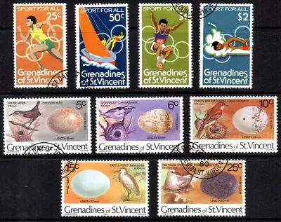 St Vincent Grenadines Sport For All Birds And Eggs Imprint Date 1980 VFU • £1.20