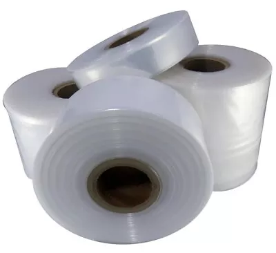 Quality Polythene Plastic Layflat Tubing Rolls *all Sizes/qty's* 250 & 500 Gauge • £16.55