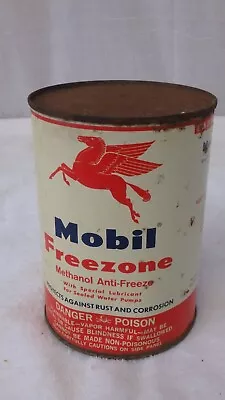 Mobil Oil Freezone 1QT Can Vintage. Good Graphics…. Pegasus #2 • $35.99