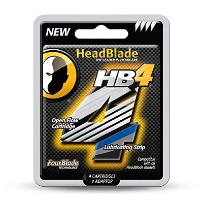 $20.99 • Buy HeadBlade Mens HB4 Refill Shaving Razor Blades (4 Blades)