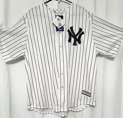 Mark Teixeira 2XL Majestic MLB New York Yankees Pinstripes Baseball Jersey #25 • $49.99