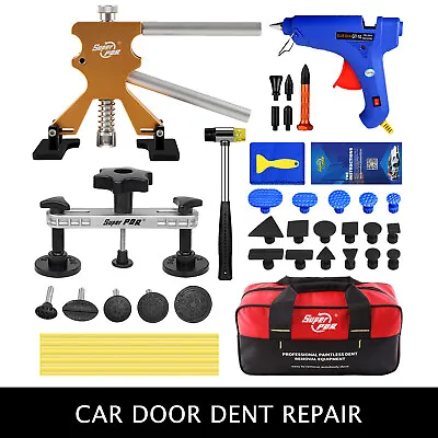 PDR Car Paintless Hail Removal Dent Puller Lifter Glue Gun Tab Damage Repair Kit • £32.99