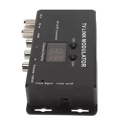 UHF Modulator TV Link Modulator 471.25‑885.25MHz Support PAL NTSC AV To RF C RHS • £19.27