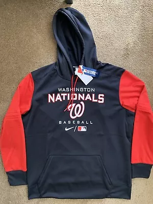 Nike Washington Nationals Hoodie Sweatshirt Size XL Authentic Collection MLB • $43