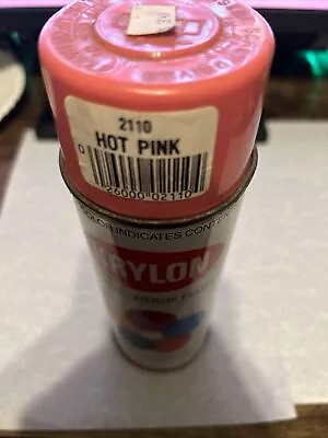 Krylon Hot Pink 2110 Hot Pink Borden Inc. Vintage Spray Paint Can • $40