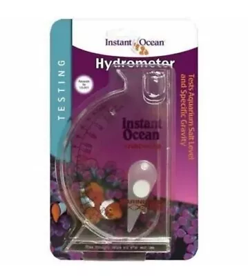 Instant Ocean Hydrometer Saltwater/Reef Salt Water Test Specific Gravity • £18.48