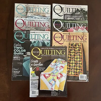McCall's Quilting The Best Of American Quilting Magazines Lot Of 7 2019-2021 • $8.95