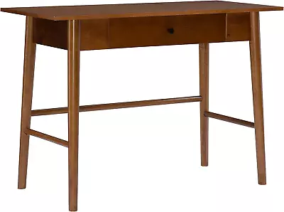 Linon Melissa Mid-Century Walnut Desk 42  W X 19  D X 30  H • $175.40