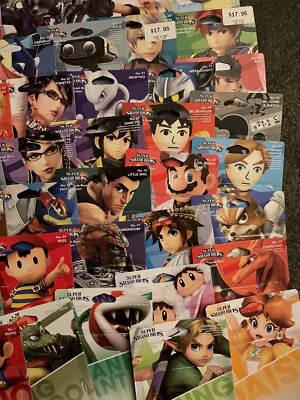 $30 • Buy Nintendo Amiibo Huge Lot Of Opened Packets Super Smash Mario Splatoon Zelda