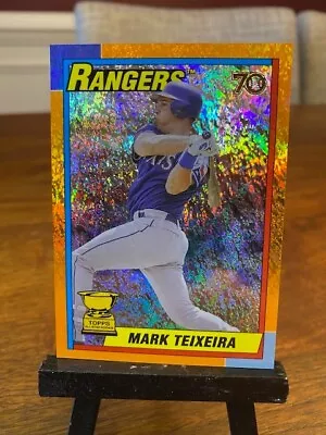 MARK TEIXEIRA 2021 Topps All-Star Rookie Cup ORANGE FOIL HOLO 16/25 Rangers • $12