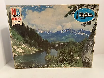 Vintage 1978 MB Big Ben  Mt Baker Washington  Jigsaw Puzzle 1000 Pcs  Sealed Box • $19.99
