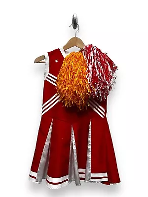 Kids Red High School Musical Cheerleader 8-11yrs - Ex Hire Fancy Dress Costume • £12