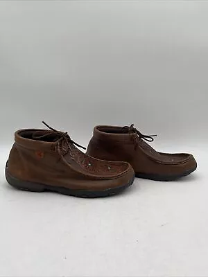 Twisted X Women's Chukka Driving Moc Brown Size 8.5M • $54.99