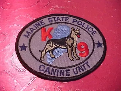 Maine State Police K-9 Police Patch Shoulder Size Unused Not A Badge • $6.25