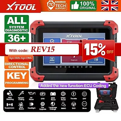 XTOOL D7 Car Diagnostic Tool Code Reader OBD2 Scanner All System ABS DPF IMMO UK • £305