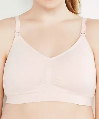 Motherhood Womens Nursing Bra Size S Pink Comfortable Full-Busted Seamless NWT • $2.24