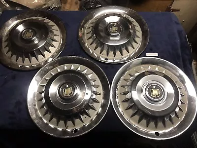 $84.40 • Buy Set Of Four Vintage Mercury Hubcaps Wheel Covers Turnpiker 1958 1959