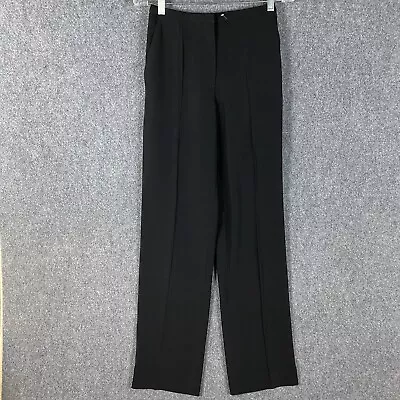 H&M Pants Women's Size 2 Trousers Black Polyester Blend Adults • $15.99