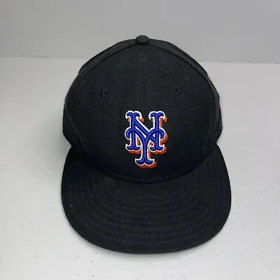 Vintage New York Mets Hat Cap New Era Size 7 1/8 Fitted USA MLB Baseball • $16.99