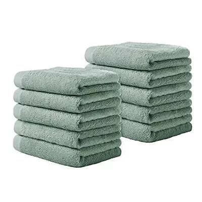 Luxury Washcloths Towel Set 10 Pack Baby Wash Cloth For Bathroomhotelspakitchen  • $18.49