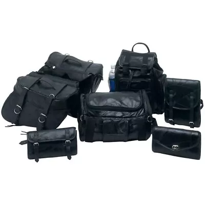 $145 • Buy Yamaha Vstar 650 V-star 1100 Leather Saddlebags Set 7pc