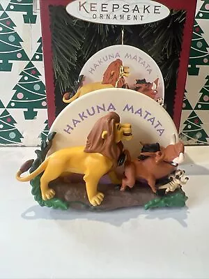 £14.99 • Buy Lion King Hakuna Matata Christmas Disney Hallmark Keepsake  Ornament New In Box