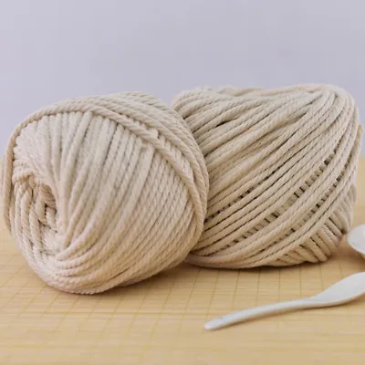 2-6mm Twisted Cotton String Cord DIY Material Crochet Macrame Rope Weavimg Craft • $36.29