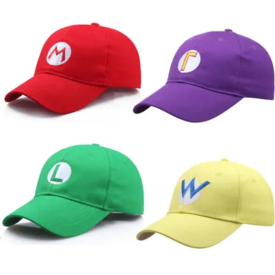 Mario Luigi WaLuigi Boo Hat Baseball Cap / Super Mario Bros. ADJUSTABLE  • $10.50