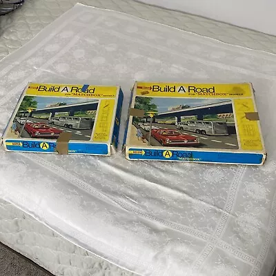 Vintage 1967 Build A Road For Matchbox Models Boxed Sets (2) Incomplete • $44.99