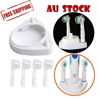 $7.99 • Buy Electric Toothbrush Base Stand And Oral B Tooth Brush Head Cover Cap Holder AU