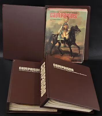 Vintage Lot Of 3 Binders Of 36 Campaigns Magazine War Military Miniatures Hobby • $95