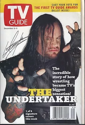 TV Guide Magazine December 1998 WWE Wrestling The Undertaker Cover • $9.99