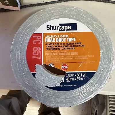 GENUINE SHURTAPE PC 857 Duct Tape Black 1.88 In X 60 Yd 48mm X 55m • $8.78