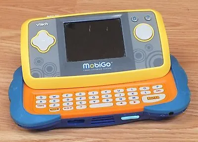 Vtech Mobigo Blue & Yellow Handheld Touch Screen Learning System Only **PARTS** • $12.08