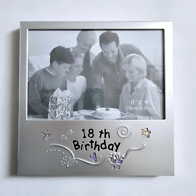 18th Birthday Photo Frame 6 X4  Photo Freestanding With Box Innovative Design • £12.99