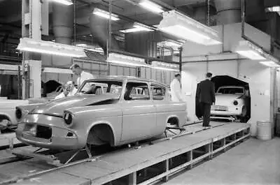 Ford Anglia Production Line Dagenham 1959 OLD PHOTO 2 • $5.78