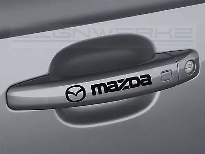 Mazda Door Handle Decal Sticker Mazda 3 Mazda 6 Cx-5 Miata - Set Of 4 • $11.69