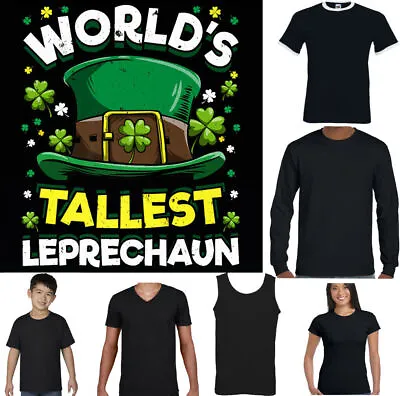 $13.55 • Buy ST PATRICKS DAY T-SHIRT World's Tallest Leprechaun Paddys Irish Tee Top