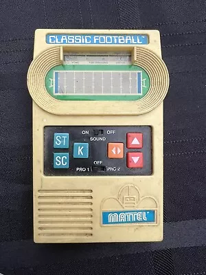 Vintage 2000 Mattel Classic Football Electronic Handheld Game - UNTESTED • $19.99